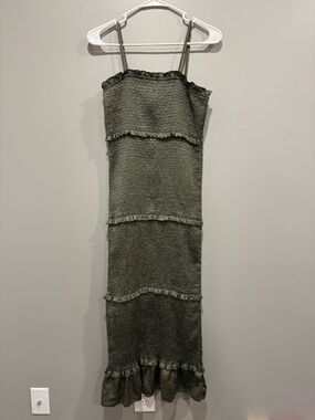 Mable by Anthropologie Dress in Green Size Large